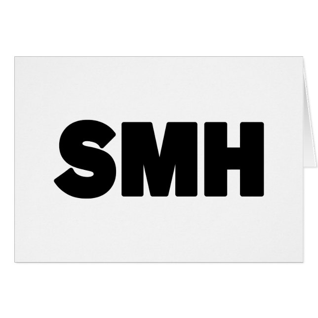 SMH | Text-Slang-Karte (Vorderseite (Horizontal))