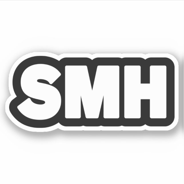 SMH | Text Slang Sticker (Vorderseite)