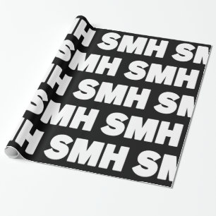 SMH   Text Slang Wrapper Paper Geschenkpapier