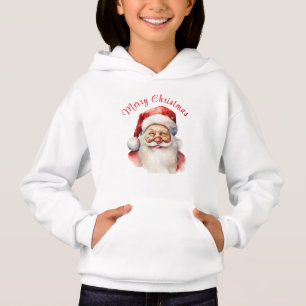 Smilam Santa Claus Reindeer Red Bow Hoodie