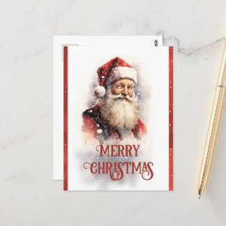 Smilch Santa Claus Wassercolor Postkarte