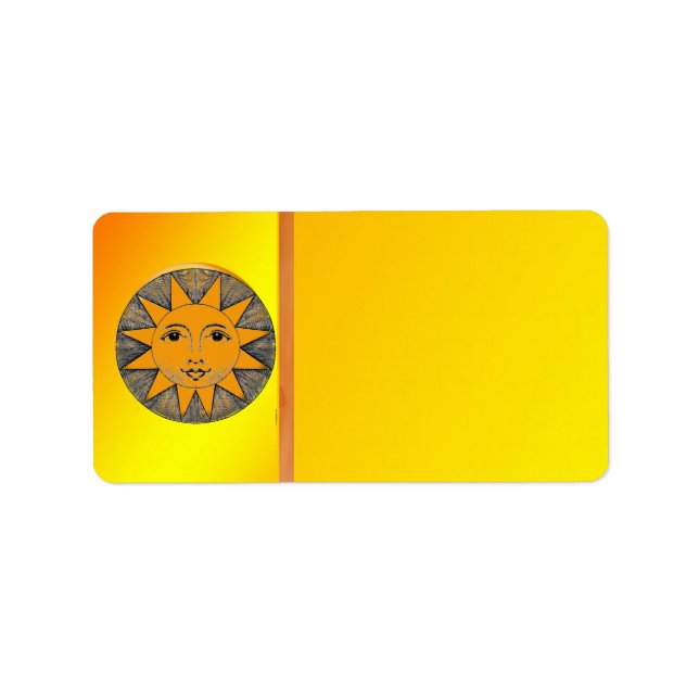 Smilch Sun-Adressetikett Adressaufkleber (Vorne)