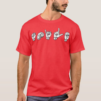 SMILE ASL-Zeichensprache-Design 3 T-Shirt