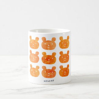 smile bear orange kaffeetasse