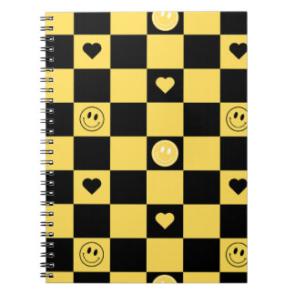 Smile black and yellow notizblock