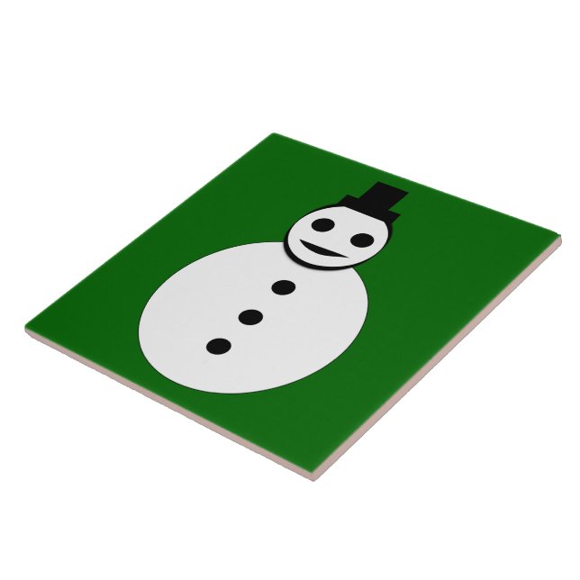 Smile Chridtmas Snowman Tile Fliese (Seite)