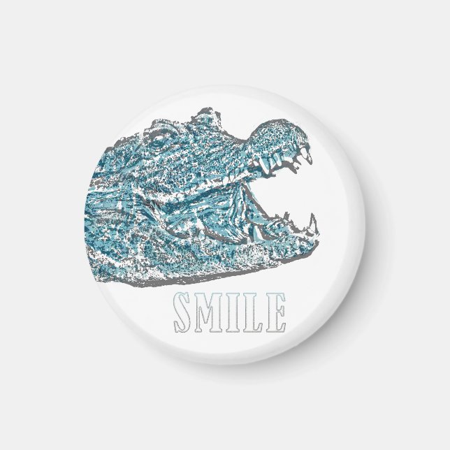 Smile Crocodile Magnet (Vorne)
