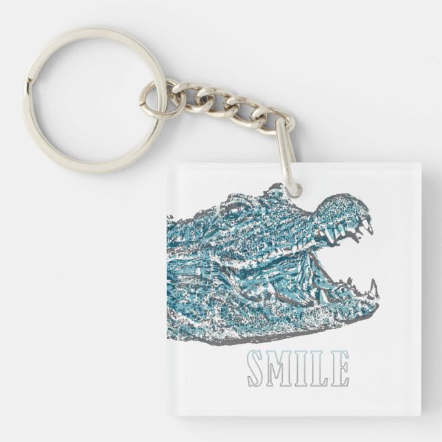 Smile Crocodile Schlüsselanhänger (Vorderseite)