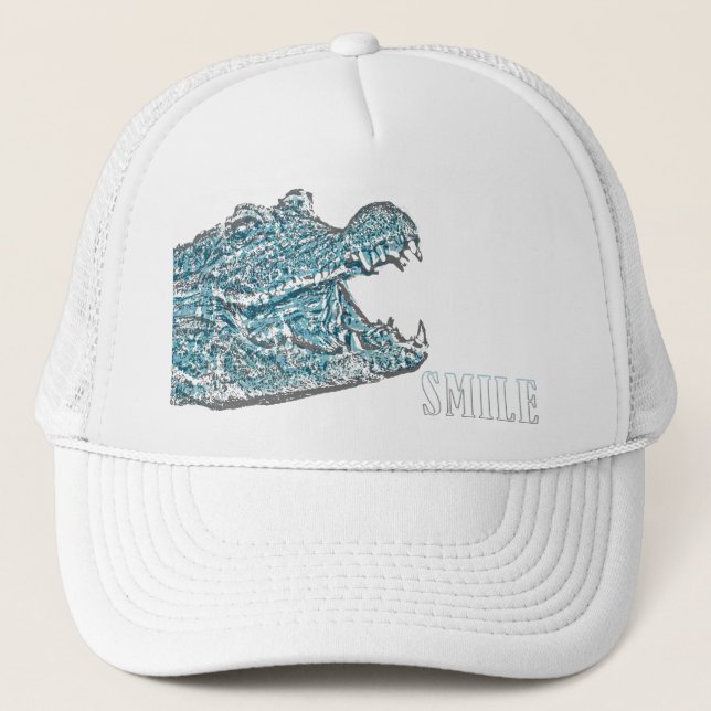 Smile Crocodile Truckerkappe (Vorderseite)