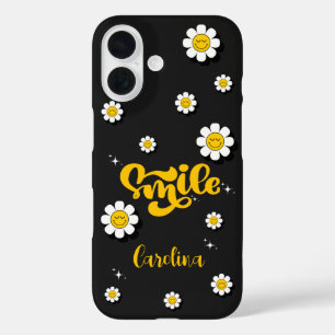 Smile Daisy Garten individuell anpassbar iPhone 16 Hülle
