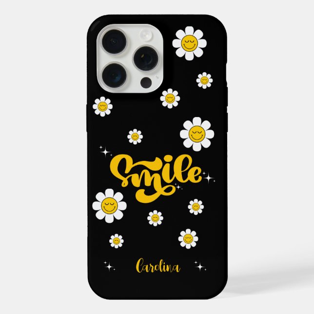 Smile Daisy Garten individuell anpassbar iPhone Hülle (Rückseite)