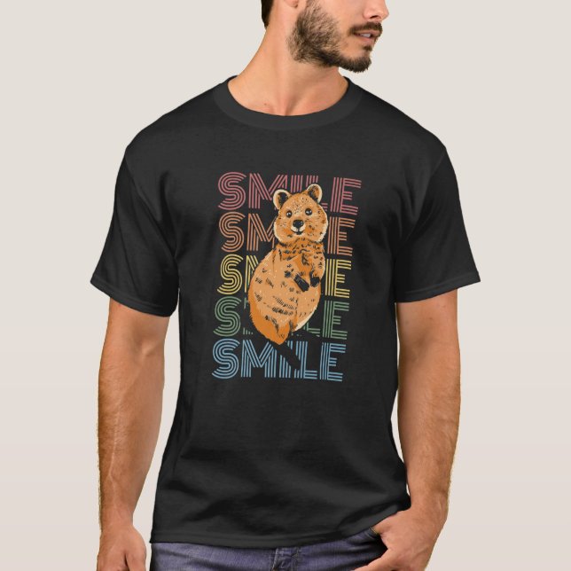SMILE-Design für einen Quokka-Lüfter T-Shirt (Vorderseite)