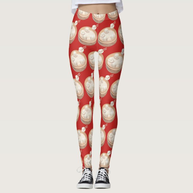 Smile Dog - Xiao Long Bao Delight Leggings (Vorderseite)