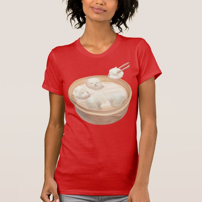 Smile Dog - Xiao Long Bao Delight T-Shirt (Vorderseite)