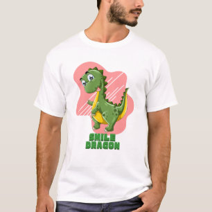 Smile Dragon Funny Cartoon T - Shirt - Adortable D