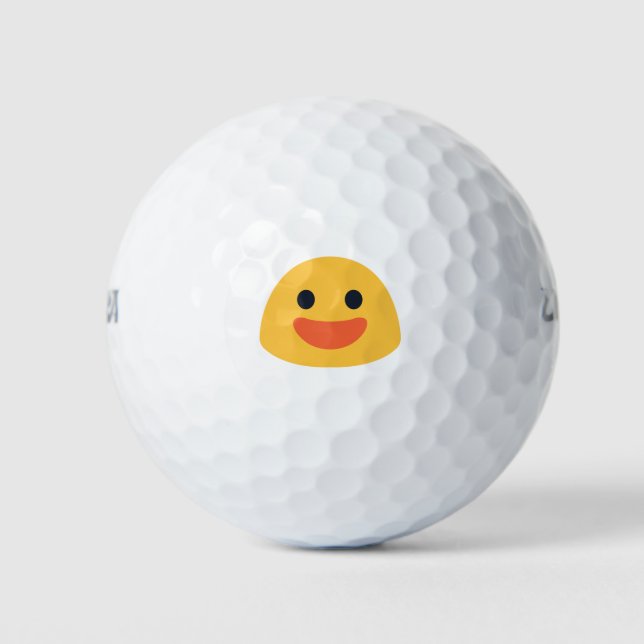 Smile Emoji Golfball (Vorderseite)