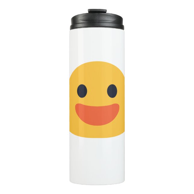 Smile Emoji Thermosbecher (Vorderseite)