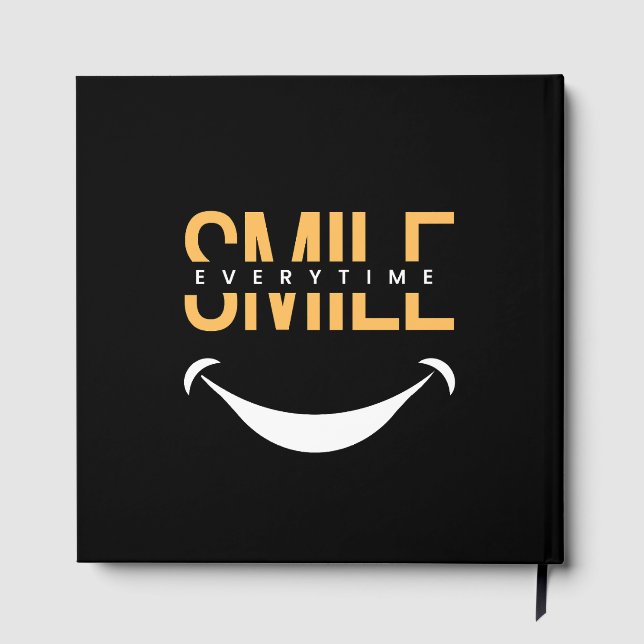 Smile Everytime – Spread Positive Vibes Anywhere Gästebuch (Rückseite)