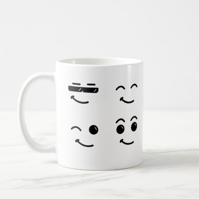 Smile Face Gesture Kaffeetasse (Links)