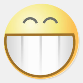 Smile Face Happy Grin Destiny Art Runder Aufkleber