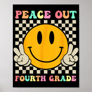 Smile Face Peace Out 4. Klasse CL 2023 Poster