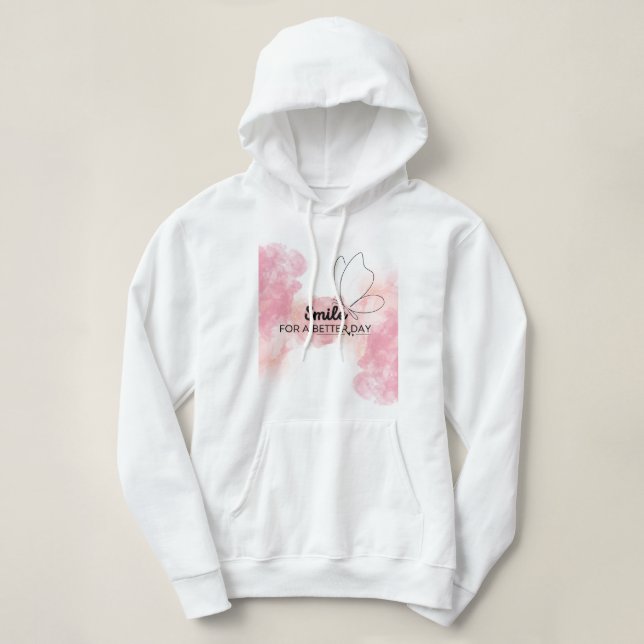 Smile For A Better Day Women Hoodie (Design vorne)