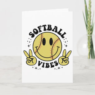 Smile Gesicht Softll Vibes, Game Day Softll Life M Karte
