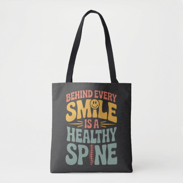 Smile Gesunder Spine Chiropraktor Zitat Design (Vorderseite)