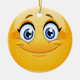 Smile Happy Face Friendship Ornamenet Keramik Ornament