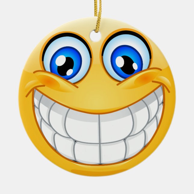 Smile Happy Face Friendship Ornamenet - SRF Keramikornament (Vorne)
