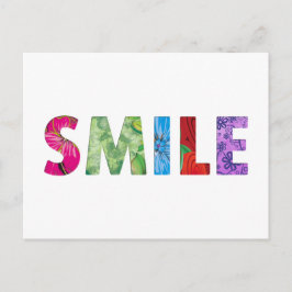 Smile Happy Quote 02 Postkarte