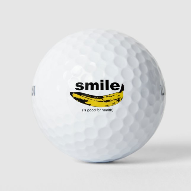 SMILE ist gut für Gesundheit Humorer Golf Ball (Vorderseite)