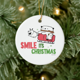 Smile, it's Christmas |  Keramik Ornament