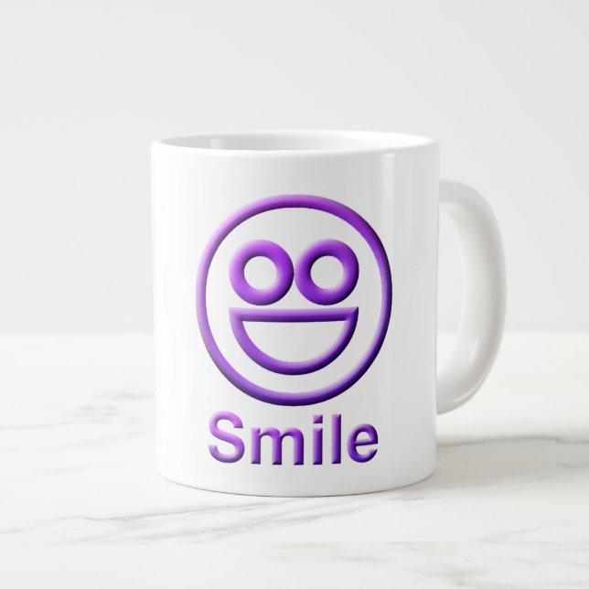 Smile Jumbo Gift Tasse (Vorderseite Rechts)