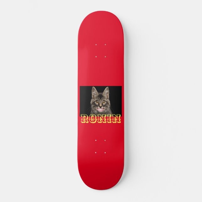 SMILE KITTY RONIN Skate Deck Skateboard (Vorderseite)