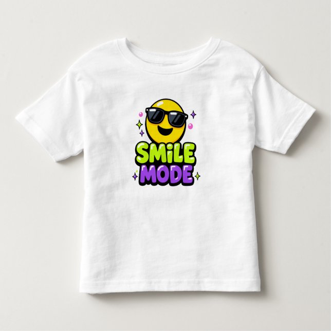 Smile Mode Y2K Toddler T-Shirt (Vorderseite)