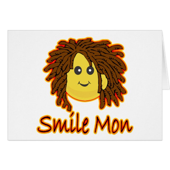 Smile Mon Fire Rasta Face (Vorderseite (Horizontal))