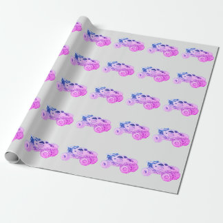 Smile Monster Truck Kundgebung Geburtstagsparty Geschenkpapier