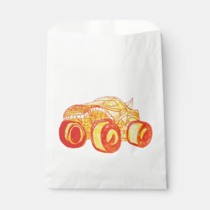 Smile Monster Truck Kundgebung Geburtstagsparty Geschenktütchen