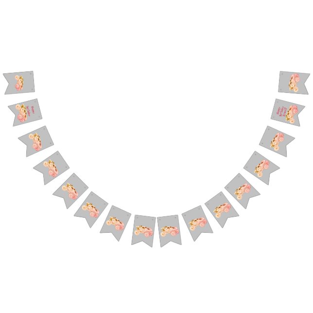 Smile Monster Truck Kundgebung Geburtstagsparty Wimpelkette (Alle)