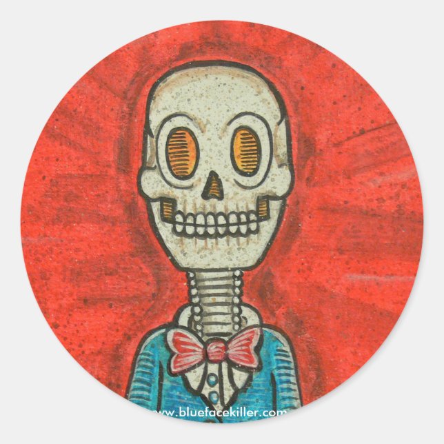 Smile!mybuddy Runder Aufkleber (Vorderseite)