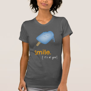 Smile Popsicle Ice Cream T - Shirt (dunkel)