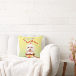 Smile Pup: Alles Gute zum Geburtstag Bichon & Kuch Kissen