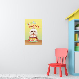 Smile Pup: Alles Gute zum Geburtstag Bichon & Kuch Poster