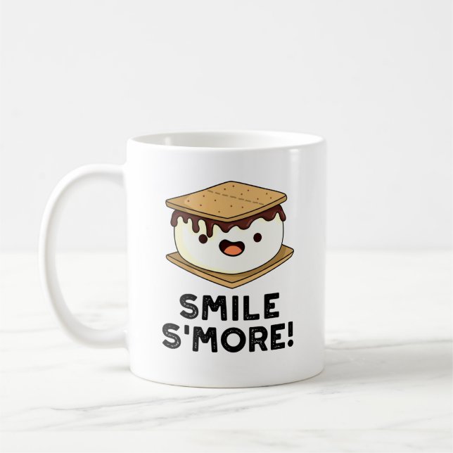 Smile Smore Funny Sweet Food Puff Kaffeetasse (Links)
