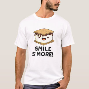Smile Smore Lustig Süße Lebensmittel Wortspiel  T-Shirt