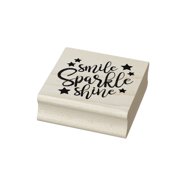 Smile Sparkle Shine Gummistempel (Stempel)