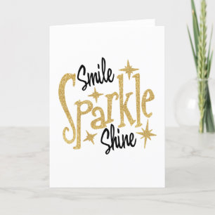 Smile Sparkle Shine Inspiration Karte
