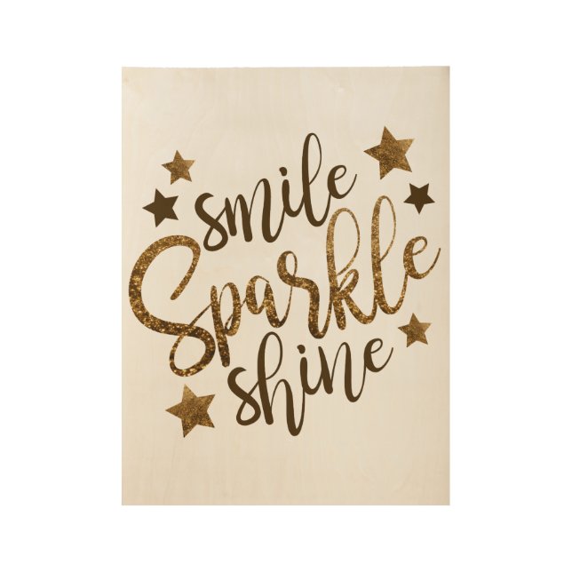 Smile Sparkle Shine Poster (Vorderseite)