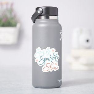 Smile Sparkle Shine wasserdichte Aufkleber